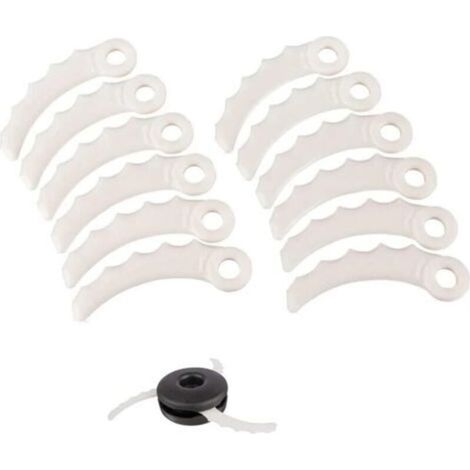 Lot de 12 lames de rechange en plastique pour coupe-bordures 198426-9 Makita (1/5)