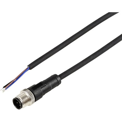 TRU COMPONENTS TC-12833220 Sensor-/Aktor-Anschlussleitung M12 Stecker, gerade 5 m Polzahl Sensoren: