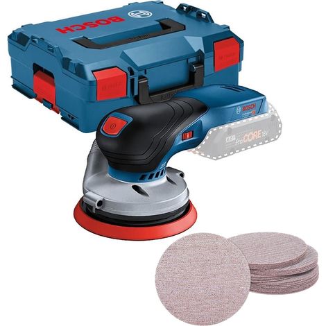 Bosch 0601372200 18V-125 Brushless 18v Orbital Sander + LBOXX + 25 Mesh sheets