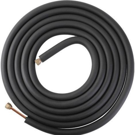 Tuyau de climatisation en cuivre-aluminium, R32, 5 mètres de long, avec écrou en cuivre, tuyau en cuivre-aluminium sans soudure. (1/2)