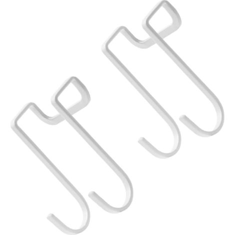 TEHAUX Ganchos de Almacenamiento en Acero Inoxidable Blanco 1 Set (1/5)