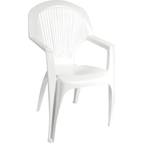 FAUTEUIL RÉSINE HAUT BLANC