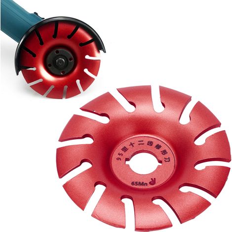 Ponceuse à bois type 95, affleureuse, meuleuse d'angle, disque de polissage (rouge) (1/5)