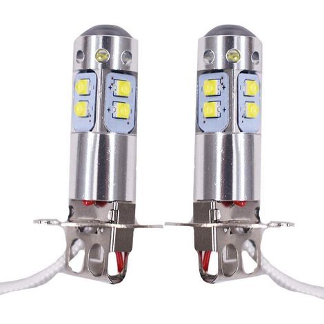 Feux antibrouillard LED pour automobile, 50 W, base H3, lumière or 3000 K, CREE, accessoire de personnalisation, feux antibrouillard LED haute puissance deng (1/3)