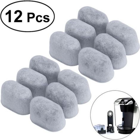 12pcs filtres à eau à charbon actif de remplacement pour machines à café Cuisinart et cafetières