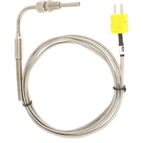 Sonde de température EGT type K pour gaz d'échappement, pointe exposée avec connecteur (1/5)