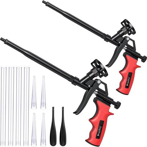 Foam Gun, 2pcs Expanding Foam Gun, Professional Heavy Duty Polyurethane Foam Filling Gun, Applicator Gun for Caulking and Sealing (1/5)