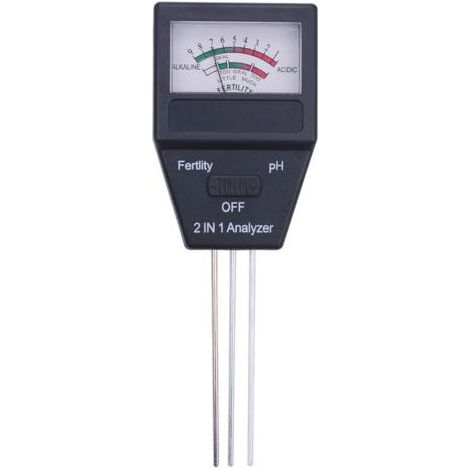 2-in-1 Boden-pH-Messgerät Fruchtbarkeitstester Bodenanalysator-Sonde für Garten, Bauernhof, Rasen, Innen- und Außenpflanzenpflege (1/4)