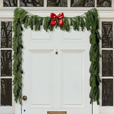 Guirlande Norfolk - Pin Artificiel 274 Cm - Décoration Intérieure Extérieure Noël - 1 Pièce (1/5)