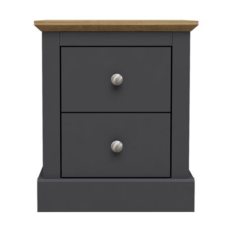 Devon Bedside Cabinet Charcoal (1/2)
