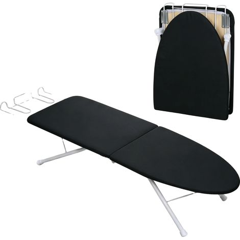 Planche à repasser, portable, design pliable, noir (1/2)