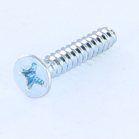Vis tôle Tête fraisée Phillips n° 2 Sans pointe 3.9X22 Acier zingué-10 pièces