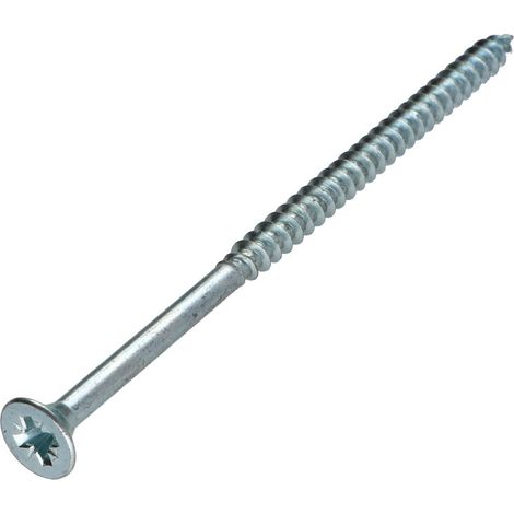 VBA Vis bois agglo Tête fraisée Pozi N°3 6X120 Filetage partiel Acier zingué-400 pièces
