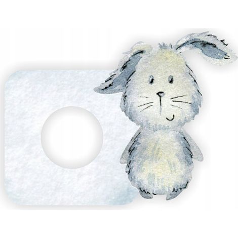 Adhesivo protector para el interruptor de la habitación infantil - Conejo (1/4)