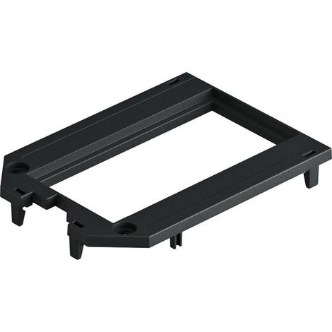 OBO Bettermann Placa de cubierta para UT3 y UT4, 2 Modul45 104x76x4 Poliamida negro grafito RAL 9011, 7408773