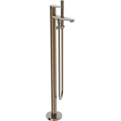 HANSA HA Miscelatore monocomando vasca a pavimento HANSAGENESIS - 3783 Rosone rotondo a 1 getto Bronzo spazzolato, 3783206381