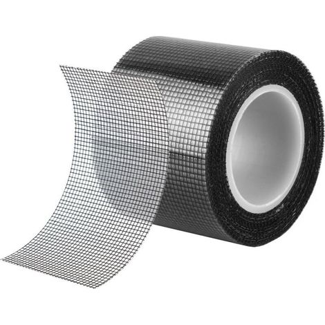 Ruban adhésif de Réparation pour Moustiquaires 50 mm x 5 m Ruban de Fibre de Verre Répare Moustiquaires Forte Autocollant en Fibre de Verre Pour Fenêtres et Moustiquaires (1/5)