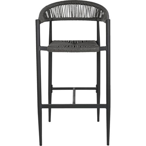 Taburete Aluminio Ratan 56X60X108 Negro (1/5)