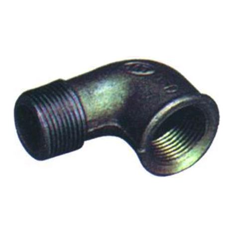 Gomiti In Ghisa 90 Gradi Mf Zincati Fig. 92 1/2" Conf. 10Pz
