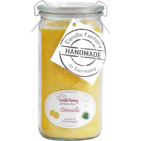 Candle Factory Mini Jumbo Citronella Duftkerze Dekokerze Zitronengras 307010 (1/5)