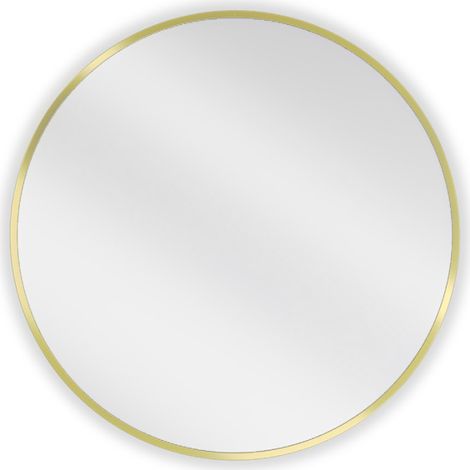 Mexen Loft Badezimmerspiegel rund 60 cm, goldener Rahmen - 9850-060-060-000-50 (1/5)