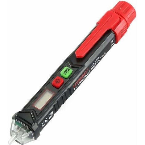 Detecteur De Courant Alternatif - Stylo Test Electrique Sans Contact Avec Indicateur LED - Pour Cables Disjoncteurs Prises Et Boites De Jonction - 1 Unite (1/5)