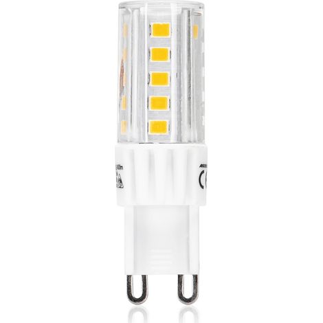 Lampadina Led G9 a Capsula 4W SMD trasparente Bianco caldo 3000K Aigostar