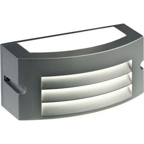 applique led "kobe" grigia 10w, bianco naturale (1/5)