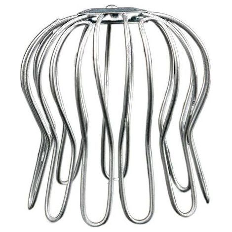 Crapaudine en Fil galvanisé à chaud (75 mm jusqu'à 85 mm ⌀) – Filtre de gouttière - Filtre anti feuille (Lot de 4) (1/3)