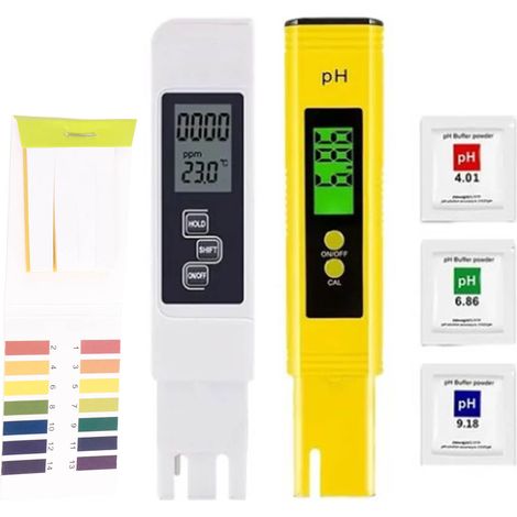 pH-mètre 0,01, stylo testeur de pH 0,2, stylo de mesure de la conductivité électrique, stylo testeur de qualité de l'eau TDS (1/5)