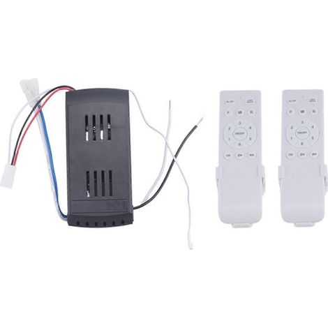 Universelles Fernbedienungsset für 40-W-Deckenventilatoren, 6 Geschwindigkeitsstufen, mit Timerfunktion, kompatibel mit DC-Deckenventilatoren und -Leuchten. (1/5)