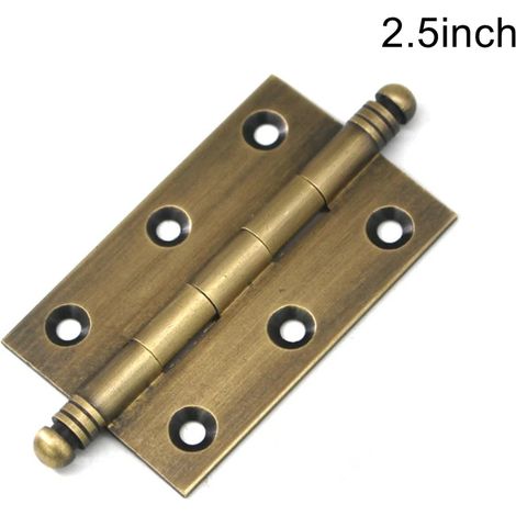Charnières décoratives en laiton antique (6,35 cm) pour portes de placards de cuisine - 50,8 mm / 63,5 mm / 76,2 mm - Lot de 1 (1/5)