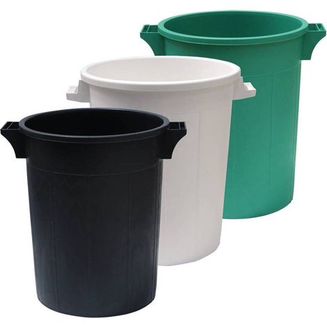 BIDONE IMMONDIZIA SOVRAPPONIBILE Lt 75 - Ø 44 x h 63 cm - nero