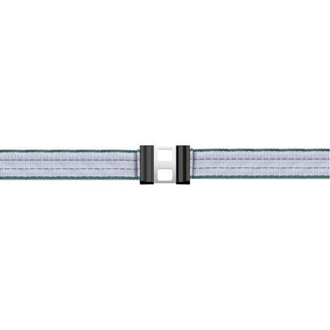 1CF CONNETTORE PER FETTUCCIA LITZCLIP ACCIAIO INOX h. mm. 20 (bl. 5 pz.)