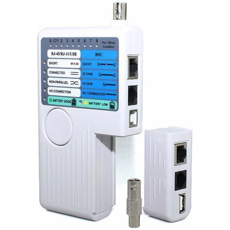 Testeur de câbles réseau RJ11 RJ45 USB BNC pour câble suivi UTP STP LAN (1/5)