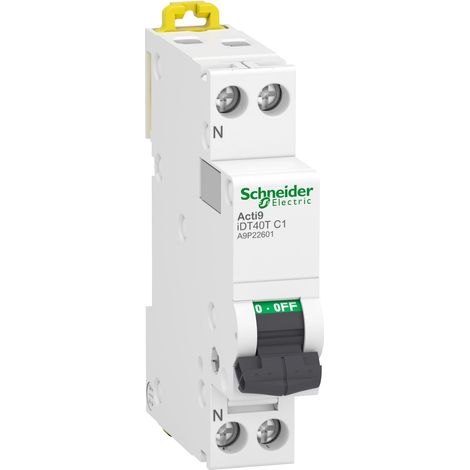 Interruptor modular Schneider Electric 1 amperio 230 voltios