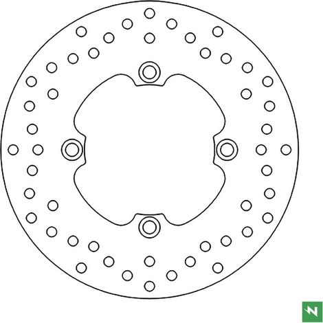 Disque de frein arrière Newfren pour Honda XL 600/650/700V Transalp '91-'07 CB 500 '97-'05 CB750 '92-'02 CB 900 Hornet '02-'07 Buell '93-'10 (tous 1200 cm³) (240 x 105 x 5) (NG209)