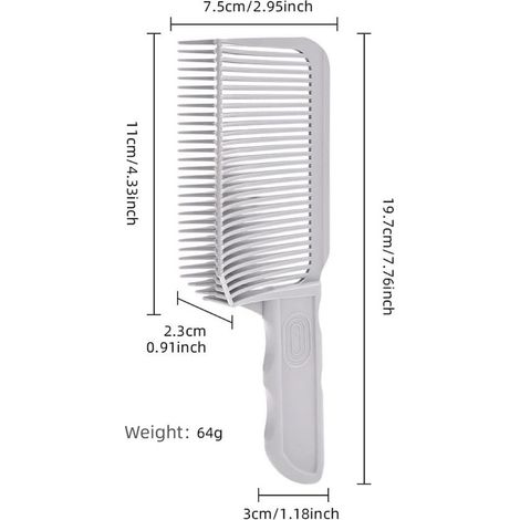 Strumento per sfumare i capelli a forma di V, pettine Mix Friend per sfumature, strumento da taglio resistente al calore per tosatrici, per saloni da uomo, barbieri e uso domestico, grigio (1/5)