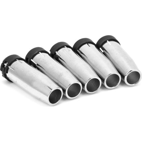 5 Stück MB 24KD MIG/MAG Schweißbrenner-Verschleißteile, konische Gasdüse 12,5 mm (1/5)
