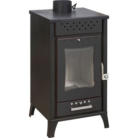 Holzofen "Efesto" 15 kW aus Stahl h 91 cm Made in Europe (1/5)