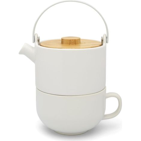 Theiere Avec Infuseur Thé, Tasse a The, Umea 0,5 Litres - Blanc (1/5)
