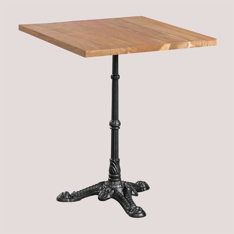Mesa de Bar Cuadrada en Madera de Acacia Azteca SKLUM             