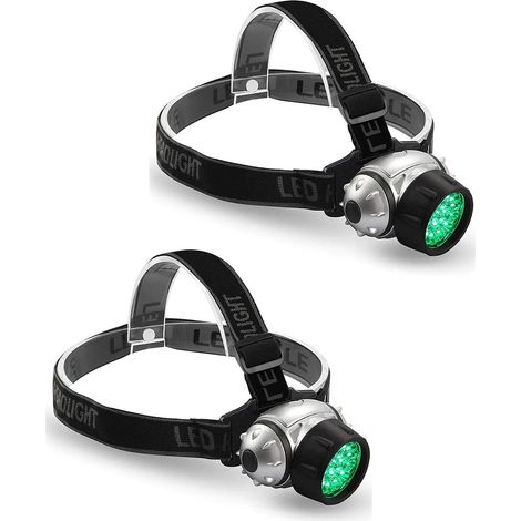Lot de 2 phares de salle de culture à lumière verte à haute intensité de 19 ampoules LED (1/5)