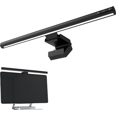 Lampada per monitor, barra luminosa per computer con controllo touch, protezione per gli occhi, lampada da scrivania regolabile, 5 livelli di luminosità, filtro luce blu, barra luminosa per PC (1/5)