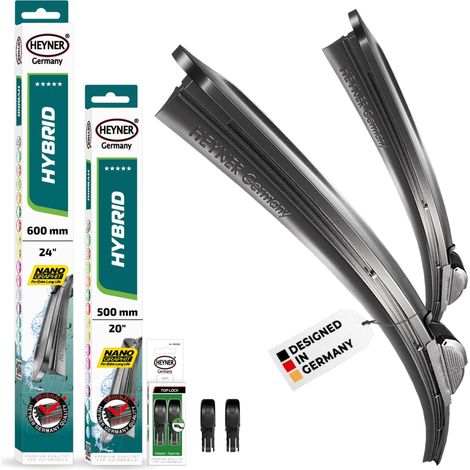 HEYNER® Scheibenwischer komp. mit CHEVROLET SILVERADO IV (08.2018 - 06.2026) HYBRID Flachbalkenwischer