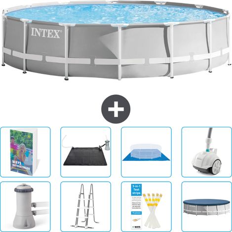 Prism Frame Pool Rund - 427x107 cm - 9-teilig S600