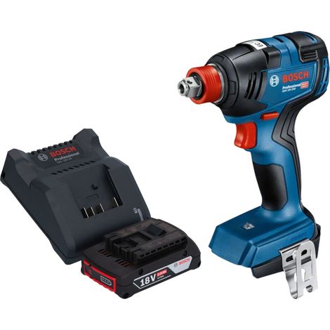 Bosch GDX 18V-200 Avvitatore a impulsi professionale a batteria 18 V 200 Nm senza spazzole + 1 batteria ricaricabile 2,0 Ah + caricabatterie (1/3)