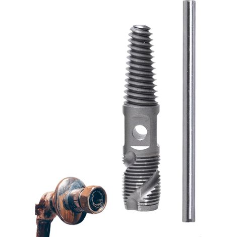 Extractor de rotura de tuberías, herramienta de doble extremo, extractor de rotura de tuberías roscado, para reparación de baños, cuartos de ducha, sótanos y lavaderos. (1/5)