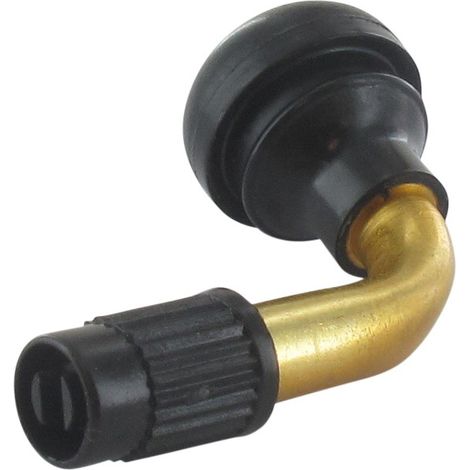 Valve Complète Pour Pneumatique Tubeless, Modèle Courbé (type Pvr70) - Longueur: 42mm.