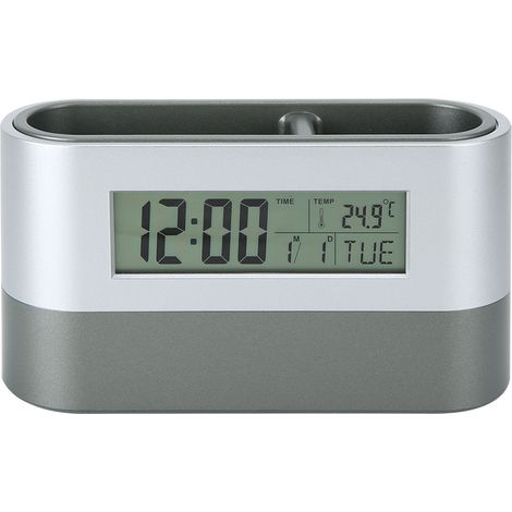 Porte-stylo numérique LCD avec horloge électronique, calendrier perpétuel et affichage de température, design innovant (1/5)